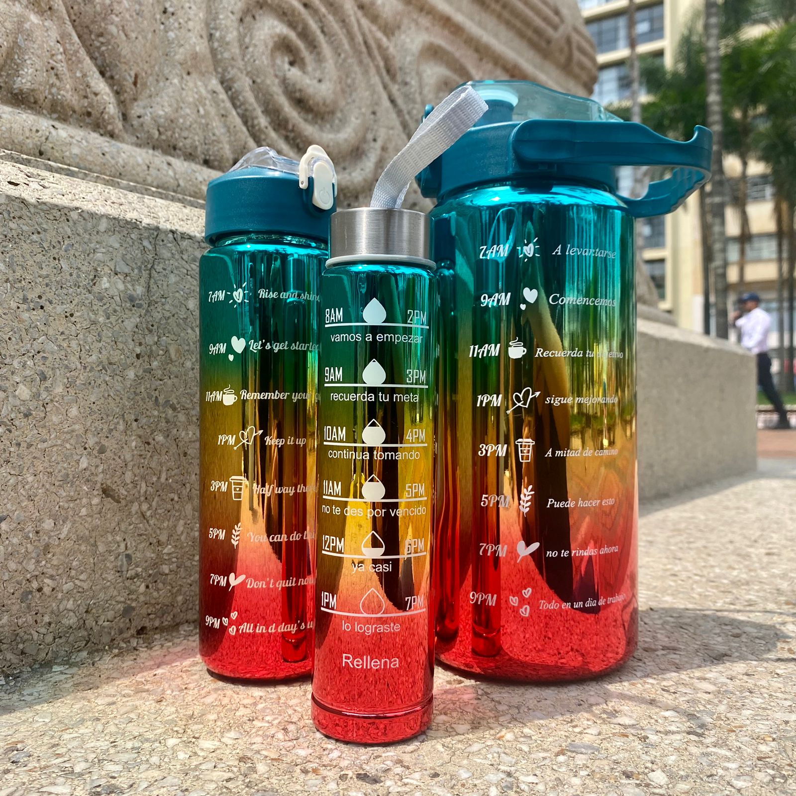 Miniatura 4 de Set X 3 Termos Motivacional Metalizados